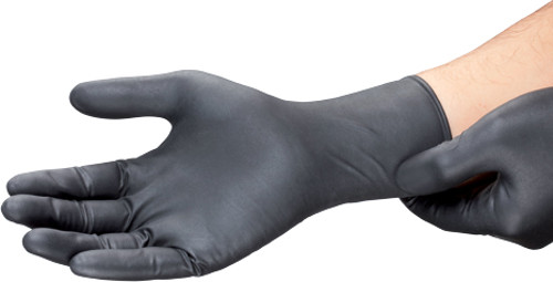 Γάντια νιτριλίου υποαλλεργικά μαύρα πακέτο 50 τεμαχίων